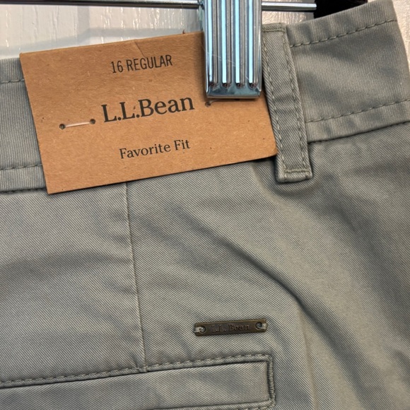 L.L. Bean Sage Green Favorite Fit Pants Women’s Regular Size 16 New #503733 - Picture 3 of 15